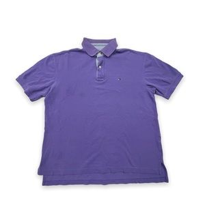 Vintage Tommy Hilfiger purple polo denim collar shirt